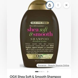 OGX Shea Soft & Smooth Shampoo - 13 fl oz NEW
